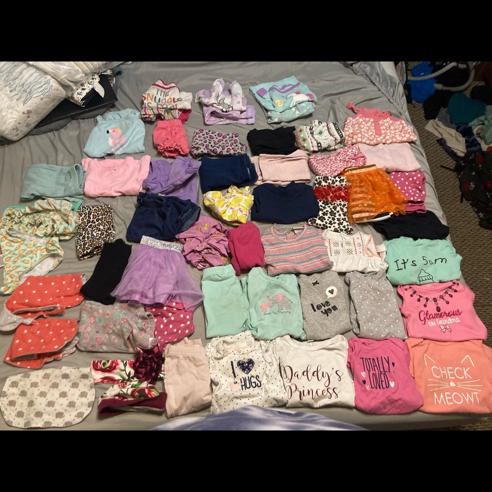 Lot of 0-12 month girls clothes